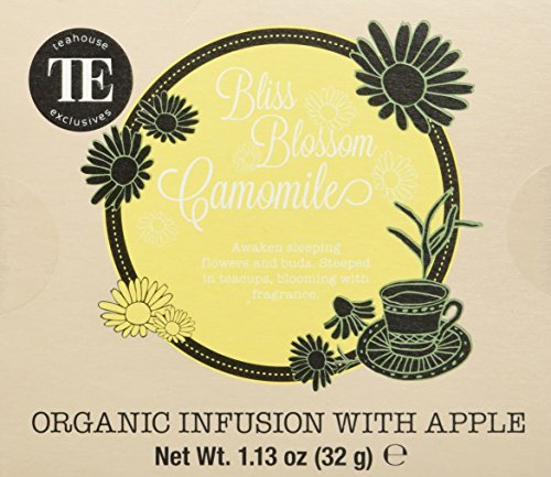 TE - Teahouse Exclusives Organic Tea Bliss Blossom Camomile 16 Beutel, 2er Pack (2 x 32 g) von COXZD