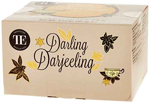 TE - Teahouse Exclusives Organic Tea Darling Darjeeling 16 Beutel, 2er Pack (2 x 32 g) von TE - Teahouse Exclusives