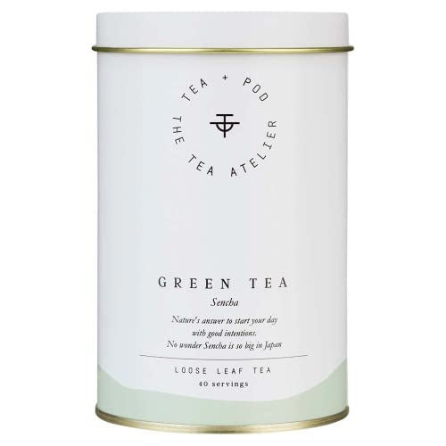 No.02 Green Tea - Grüner Tee - Sencha - Bio - 80 g - Loser Tee Aus China - Blätter - Wiederverschließbares Aromapack - Teapod Atelier von TEA + POD THE TEA ATELIER