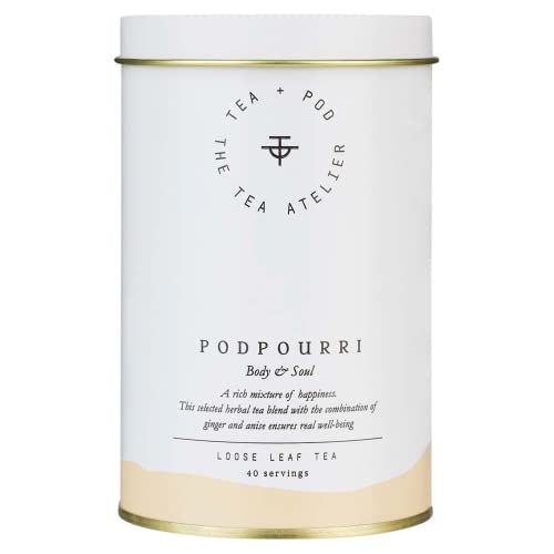 No.10 PODPOURRI - Kräuter-Tee mit Ingwer - 80 g - Zitronengras - Body & Soul - Lose Teeblätter - hochwertiger loser Beauty-Tee im wiederverschließbaren Aromapack | by Teapod Atelier No.10 PODPOURRI - Kräuter-Tee mit Ingwer - 80 g - Zitronengras - Body & Soul - Lose Teeblätter - hochwertiger loser Beauty-Tee im wiederverschließbaren Aromapack | by Teapod Atelier von TEA + POD THE TEA ATELIER