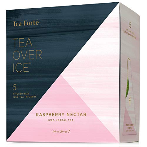Tea forté Raspberry Nectar - 5 Tee-Pyramiden für Eistee, 1er Pack (1 x 50 g) von Tea Forte