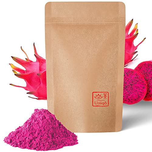 Tea Uniqo Pink Matcha – Drachenfrucht Pulver 100g Nachfüllbeutel von TEA Uniqō