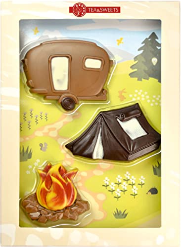 Geschenkpackung "Camping" aus Schokolade 100 g von TEA&SWEETS
