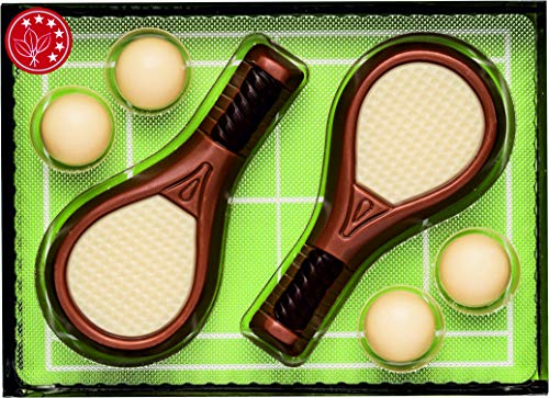 Geschenkpackung Tennis aus Schokolade von TEA&SWEETS