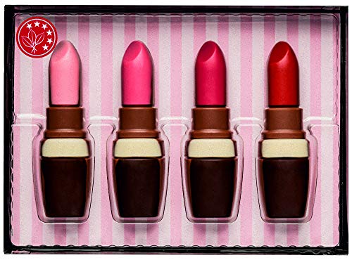Lippenstift aus Schokolade I "Lippenstift" Geschenkpackung von TEA&SWEETS