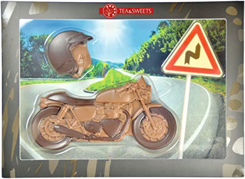 "Motorrad-Set aus Schokolade" 100 g I Geschenk für Liebhaber von Motorrädern von TEA&SWEETS