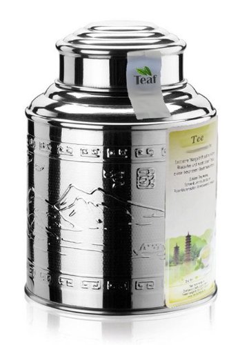 BROMBEER-FLIEDERBEER - Früchtee - im Tea Caddy (Teedose) - Ø98 mm, Höhe 135mm (100g) von TEAF