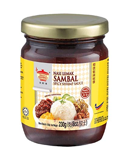Tean's Gourmet Nasi Lemak Sambal Paste, 230 g von TEAN'S GOURMET