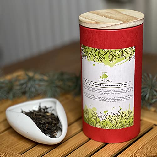 TEASOULTea Soul • BIO Golden Yunnan Erstklassiger roter (schwarzer) Tee • Erstklassiger chinesischer Tee • Erstklassige Ernte • 50-g-Packung • TEA SOUL von TEA SOUL