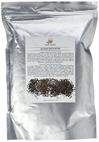 Tea Soul 2010 shu Alter (reif) Premium Lose Blatt Puer Tee / schwarzer Tee von Yunnan, 1er Pack (1 x 250 g) von TEASOUL