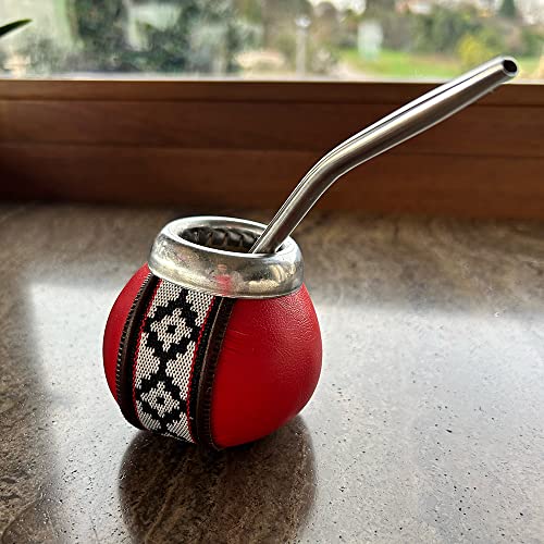 Tea Soul Calabash für Mate Tee - rotes Leder - Tea Soul Tea Soul Calabash für Mate Tee - rotes Leder - Tea Soul von TEA SOUL