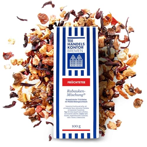 Hochwertiger, loser aromatisierter Früchtetee mit Walderdbeergeschmack Rabauken-Mischung | Spitzenqualität | Heimische Herstellung | Früchtetee lose | TEEHANDELSKONTOR BREMEN (1 Packung, 100, gramm) Hochwertiger, loser aromatisierter Früchtetee mit Walderdbeergeschmack Rabauken-Mischung | Spitzenqualität | Heimische Herstellung | Früchtetee lose | TEEHANDELSKONTOR BREMEN (1 Packung, 100, gramm) von TEE HANDELSKONTOR BREMEN