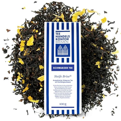 Hochwertiger Eierlikör Tee lose | Aromatisierter Schwarzer Friesland Tee | Steife Brise | Spitzenqualität und aus traditioneller Herstellung | TEE HANDELSKONTOR BREMEN (1 Packung, 100, gramm) Hochwertiger Eierlikör Tee lose | Aromatisierter Schwarzer Friesland Tee | Steife Brise | Spitzenqualität und aus traditioneller Herstellung | TEE HANDELSKONTOR BREMEN (1 Packung, 100, gramm) von TEE HANDELSKONTOR BREMEN