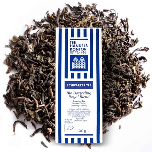 Loser Tee Darjeeling - Schwarztee | Schwarzer Tee in Spitzenqualität und traditioneller Herstellung | 100 g - Premiumtee lose | TEE HANDELSKONTOR BREMEN Loser Tee Darjeeling - Schwarztee | Schwarzer Tee in Spitzenqualität und traditioneller Herstellung | 100 g - Premiumtee lose | TEE HANDELSKONTOR BREMEN von TEE HANDELSKONTOR BREMEN