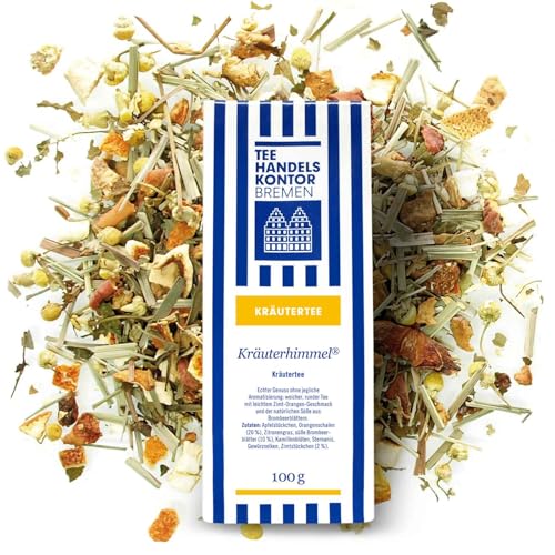 Loser Kräutertee mit Zimt-Orangen-Geschmack und natürlicher Süße aus Brombeerblättern | Kräuterhimmel | Aus traditionelle Herstellung | Tee lose | TEE HANDELSKONTOR BREMEN (1 Packung, 100, gramm) von TEE HANDELSKONTOR BREMEN