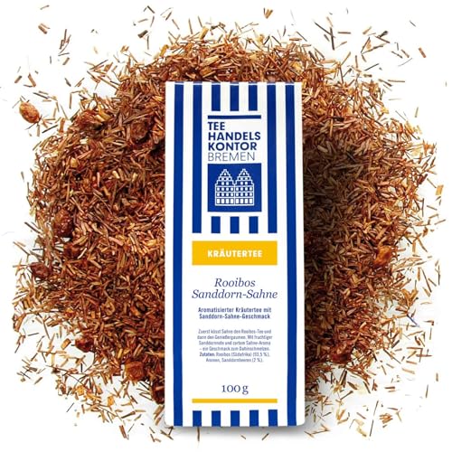 Hochwertiger Rooibos Tee lose | Edler Loser Rotbuschtee | 100 g Rooibos Tee | Rooibos Sanddorn-Sahne | TEE HANDELSKONTOR BREMEN Hochwertiger Rooibos Tee lose | Edler Loser Rotbuschtee | 100 g Rooibos Tee | Rooibos Sanddorn-Sahne | TEE HANDELSKONTOR BREMEN von TEE HANDELSKONTOR BREMEN