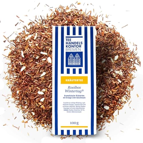 Hochwertiger Rooibos Tee lose | Edler Loser Rotbuschtee | 100g loser Rooibos Tee aus traditioneller Herstellung | TEE HANDELSKONTOR BREMEN von TEE HANDELSKONTOR BREMEN