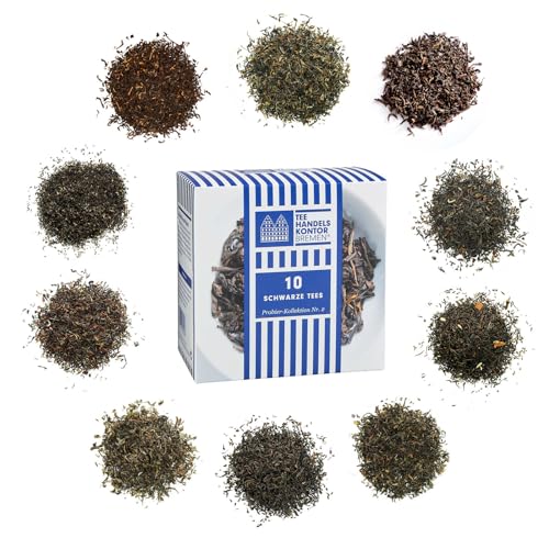 TEE HANDELSKONTOR BREMEN - Exquisites Schwarzer Tee Set | Probierbox | Geschenkidee 10 x 3,9 g von TEE HANDELSKONTOR BREMEN