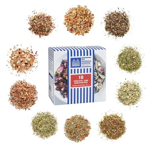 TEE HANDELSKONTOR BREMEN | Kräuter & Früchtetee Genießerkollektion 39 g | Exquisites Geschenkset | 10 Beliebte Sorten | Perfektes Probierset TEE HANDELSKONTOR BREMEN | Kräuter & Früchtetee Genießerkollektion 39 g | Exquisites Geschenkset | 10 Beliebte Sorten | Perfektes Probierset von TEE HANDELSKONTOR BREMEN