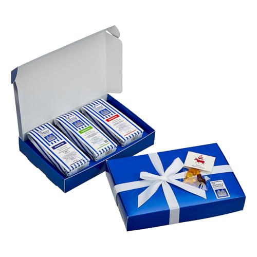 TEE HANDELSKONTOR BREMEN Teeset Bremer Stadtmusikanten | 3er Set mit je 100 g Bio Bremer Mischung, Bremer Grünes Glück & Bremer Früchtchen | Loser Tee im edlen Geschenkpaket von TEE HANDELSKONTOR BREMEN