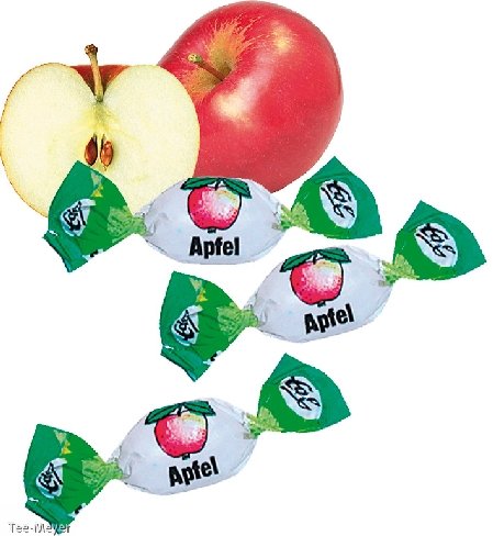 Apfel Bonbon gewickelt gefüllt 500g Tee-Meyer von TEE MEYER