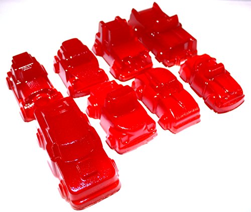 Autoset 8-teilig im Geschenkkarton Fruchtgummi Rot Kirschgeschmack 1.5 kg von TEE MEYER