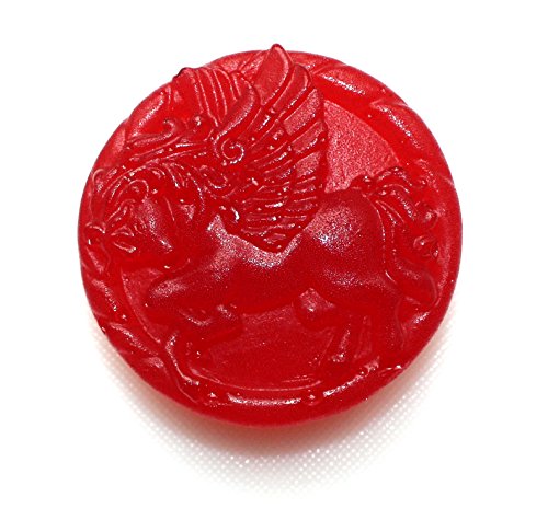 Einhorn auf Sockel Fruchtgummi Rot Kirschgeschmack 80 g von TEE MEYER