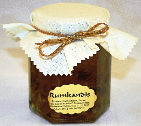 Rumkandis 250 g Glas mit Tuch Vorratspack Tee-Meyer Rumkandis 250 g Glas mit Tuch Vorratspack Tee-Meyer von TEE MEYER
