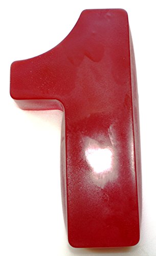 Zahl "1" Fruchtgummi Rot Kirschgeschmack 1.7 kg von TEE MEYER