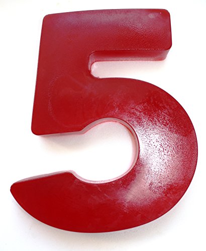 Zahl "5" Fruchtgummi Rot Kirschgeschmack 2 kg Zahl "5" Fruchtgummi Rot Kirschgeschmack 2 kg von TEE MEYER
