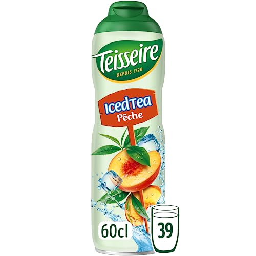 Teisseire Getränke-Sirup Pfirsich Tee 600ml - Sirup der genauso schmeckt wie die Frucht (1er Pack) von Teisseire