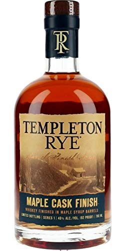 WHISKY IM AHORNFASS-FINISH 70 CL. ***empleton Rye Maple Cask Finish wurde in Fässern aus amerikanischer Eiche, ex Templeton Rye, die speziell mit bestem Ahornsirup gewürzt wurden, gekonnt veredelt. Das Ergebnis ist ein Whisky, der wunderbar zwischen den z von TEMPLETON RYE