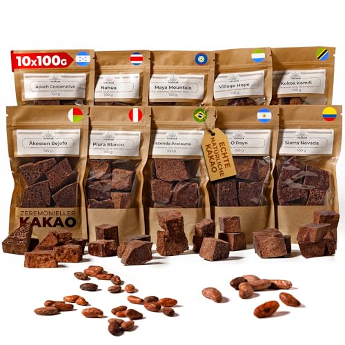 Zeremonieller Rohkakao - Kakaomasse 10x100g - Rohkakao Zeremonie - Keto Trinkschokolade ohne Zucker - Rohkakao Block - Spirituell Kakao - Trinkkakao - Rohkakao Schokolade - Kakaobohnen Zeremonieller Rohkakao - Kakaomasse 10x100g - Rohkakao Zeremonie - Keto Trinkschokolade ohne Zucker - Rohkakao Block - Spirituell Kakao - Trinkkakao - Rohkakao Schokolade - Kakaobohnen von TERRAGEM