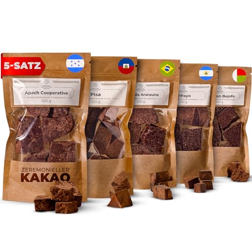 Zeremonieller Rohkakao - Kakaomasse 5x100g - Rohkakao Zeremonie - Keto Trinkschokolade ohne Zucker - Rohkakao Block - Spirituell Kakao - Trinkkakao - Rohkakao Schokolade - Kakaobohnen Zeremonieller Rohkakao - Kakaomasse 5x100g - Rohkakao Zeremonie - Keto Trinkschokolade ohne Zucker - Rohkakao Block - Spirituell Kakao - Trinkkakao - Rohkakao Schokolade - Kakaobohnen von TERRAGEM