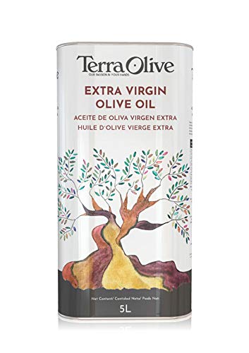 TERRAOLIVE - Natives Olivenöl extra, Olivenöl zum Kochen, Olivenölsorte, glatter Körper, Herkunft Spanien, Montes de Toledo, Dose - 5L von TERRAOLIVE