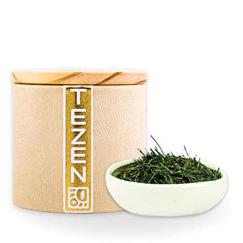 Bio Kabuse Sencha Grüner Bio Tee aus Kagoshima, Japan| Hochwertiger japanischer Bio Kabuse Sencha Tee | Premium Bio Sencha ideal als Tee Geschenk (80g) von TEZEN