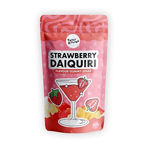 Strawberry Daquiri Cocktailgeschmack Gelee Süßigkeiten Beutel (alkoholfrei) Gourmet Süßigkeiten 140g von THE . TREAT . KITCHEN