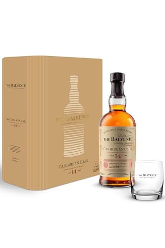 The Balvenie Caribbean Cask 14 Jahre Single Malt Scotch Whisky Geschenkset, 70cl – mit einem hochwertigen Whisky Tumbler The Balvenie Caribbean Cask 14 Jahre Single Malt Scotch Whisky Geschenkset, 70cl – mit einem hochwertigen Whisky Tumbler von THE BALVENIE