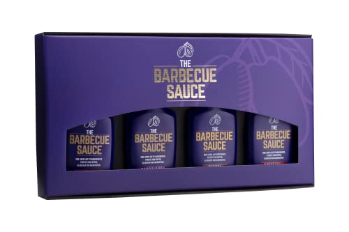 BBQ & Grillsauce Geschenkset (BBQ Rauchig Süß, Cherry, Cola, Sweet Chili) von THE BARBECUE SAUCE ORIGINAL REZEPTUR