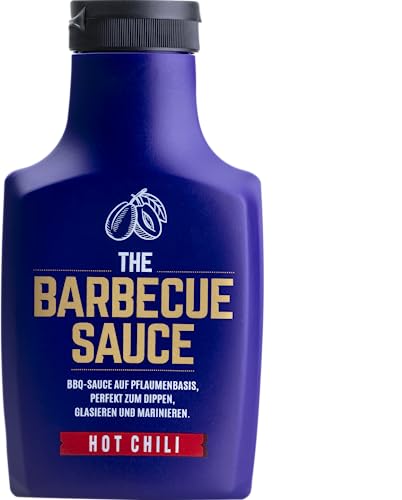 THE BARBECUE SAUCE "HOT CHILI" - auf Pflaumenbasis - 390g - BBQ Burger & RIbs Grill Sauce von THE BARBECUE SAUCE ORIGINAL REZEPTUR