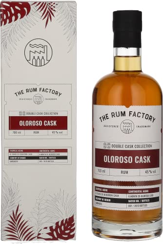 THE RUM FACTORY Double Cask Oloroso, 8 Jahre Rum (1 x 0.7 l) von The Rum Factory