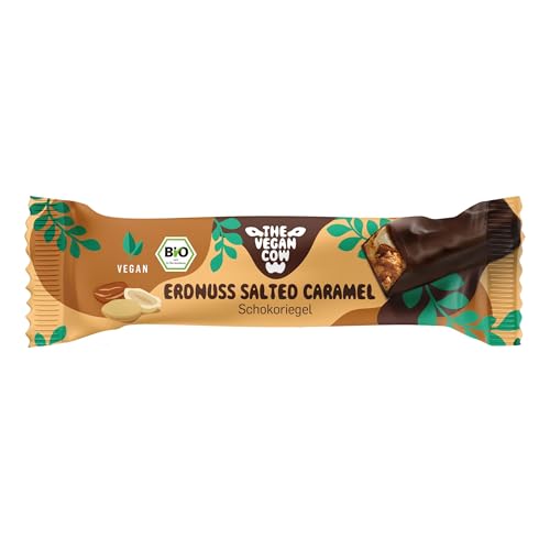 THE VEGAN COW Schokoriegel - Erdnuss Salted Caramel - 40g - vegan, bio, glutenfrei - 100% natürliche Zutaten THE VEGAN COW Schokoriegel - Erdnuss Salted Caramel - 40g - vegan, bio, glutenfrei - 100% natürliche Zutaten von THE VEGAN COW