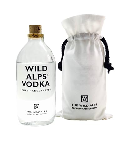 WILD ALPS VODKA - pure Vodka, destilliert aus feinstem Weizen und mit frischem Alpenquellwasser fertiggestellt ! (0.5 l im Sachet) von THE WILD ALPS