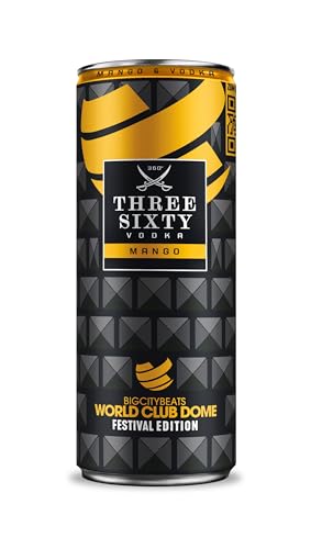 THREE SIXTY FESTIVAL EDITION WORLD CLUB DOME I PREMIX 12 x 330ml I Vorgemixter Longdrink in der Dose "to-go" I Intensiver Mango-Geschmack I 10% vol. THREE SIXTY FESTIVAL EDITION WORLD CLUB DOME I PREMIX 12 x 330ml I Vorgemixter Longdrink in der Dose "to-go" I Intensiver Mango-Geschmack I 10% vol. von 360° Three Sixty