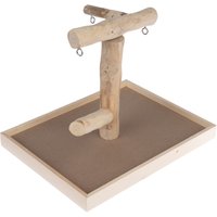 TIAKI Papageienfreisitz aus Java Holz - L 40,5 x B 31 x H 31 cm von TIAKI