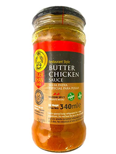 TIGER KHAN Salsa India Butter Chicken especial pollo 340ml von TIGER KHAN