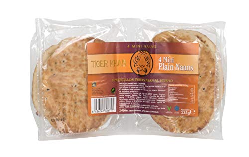 Tiger Khan Knoblauch-Naan-Brot - 4 Brötchen von TIGER KHAN