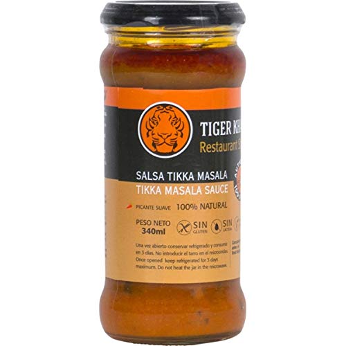 Tiger Khan- Mild Hot Tikka Masala Sauce Glutenfrei & Laktosefrei - Oriental Style Sauce - 340 g von TIGER KHAN
