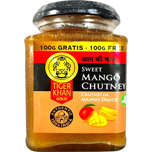 Tiger Khan - Süßes Mango-Chutney - Typische indische Sauce - Ideal zu Fleisch - Gemüse und Fisch - 300 Gramm von TIGER KHAN