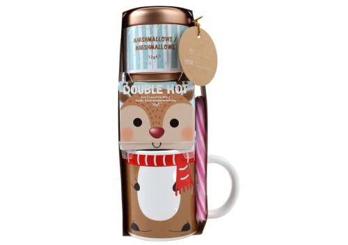 Geschenkset für heiße Schokolade mit Becher, Socken und Zuckerstange – Rentier-Geschenkset für heiße Schokolade für Kinder, Mini-heiße Schokolade – Geschenke für heiße Schokoladenbecher (mit Socken) Geschenkset für heiße Schokolade mit Becher, Socken und Zuckerstange – Rentier-Geschenkset für heiße Schokolade für Kinder, Mini-heiße Schokolade – Geschenke für heiße Schokoladenbecher (mit Socken) von TILZ COLLECTION